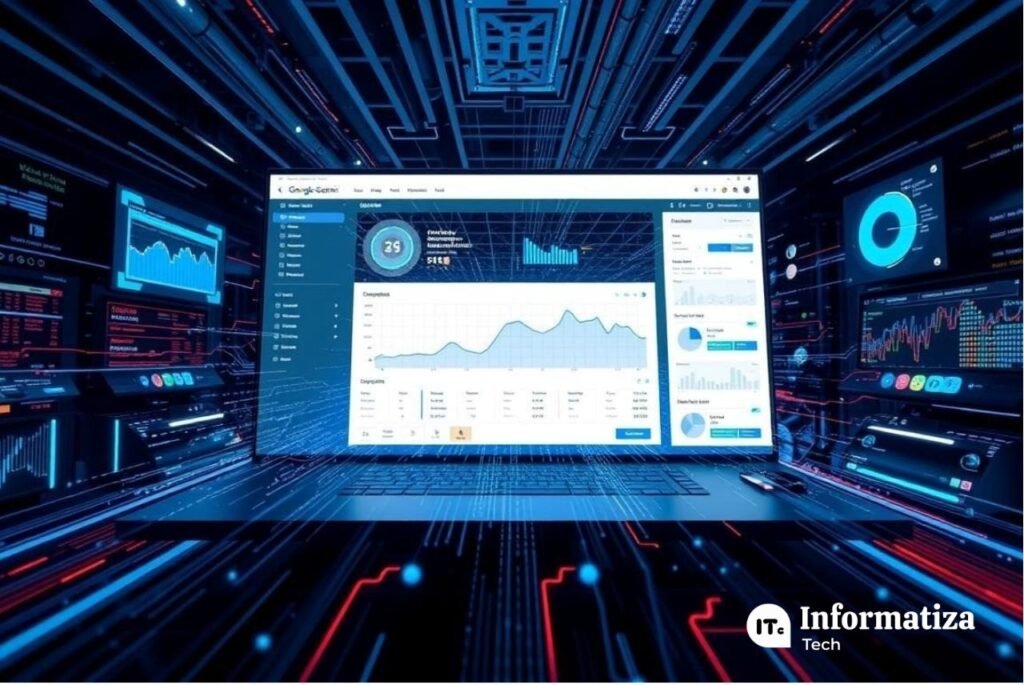 imagem do Google Gemini em acao analisando dados complexos